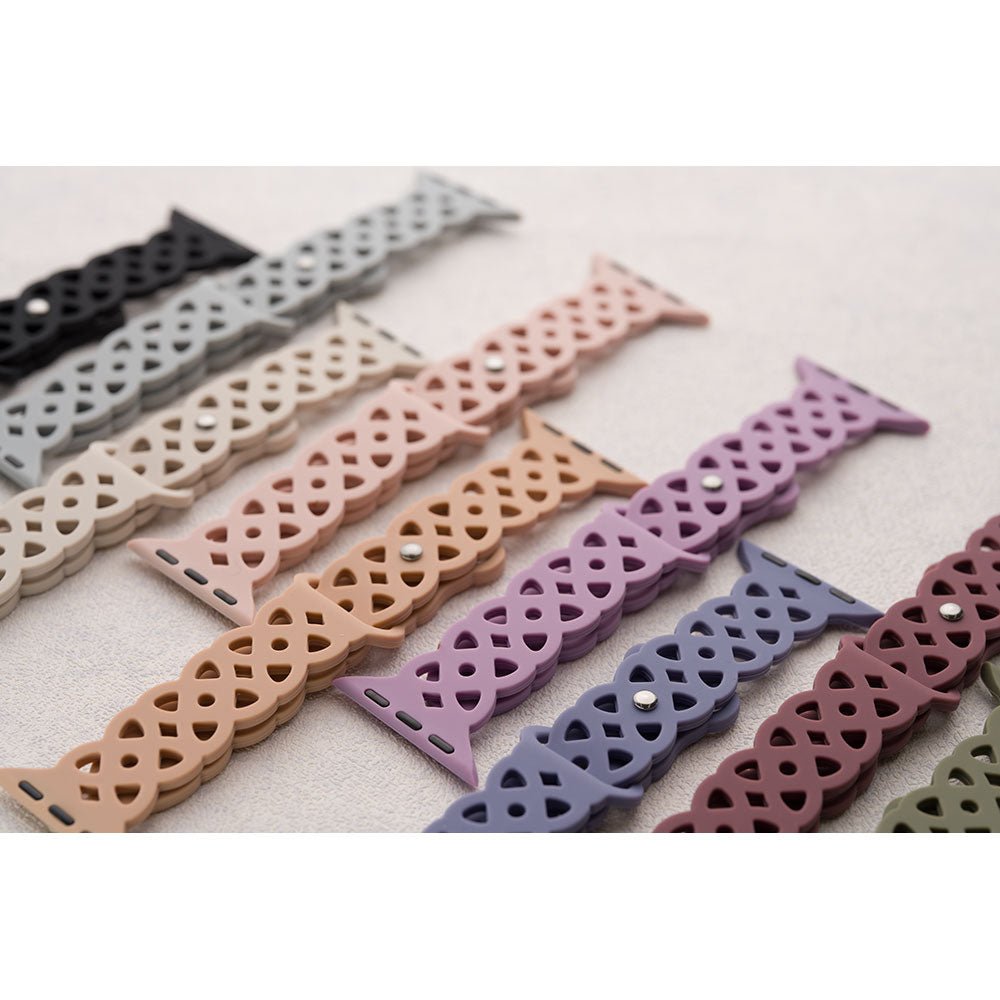 アップルウォッチ バンド シリコン レース おしゃれ レディース 女性 くすみカラー かわいい 大人 ラバー 38 40 41 42 apple watch 10 9 8 7 6 5 4 3 2 1 se ブランド empire - empire