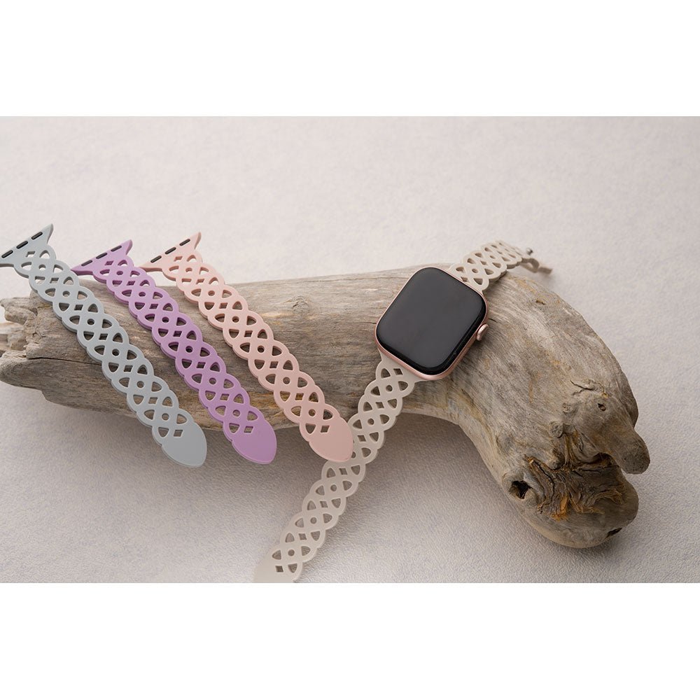 アップルウォッチ バンド シリコン レース おしゃれ レディース 女性 くすみカラー かわいい 大人 ラバー 38 40 41 42 apple watch 10 9 8 7 6 5 4 3 2 1 se ブランド empire - empire