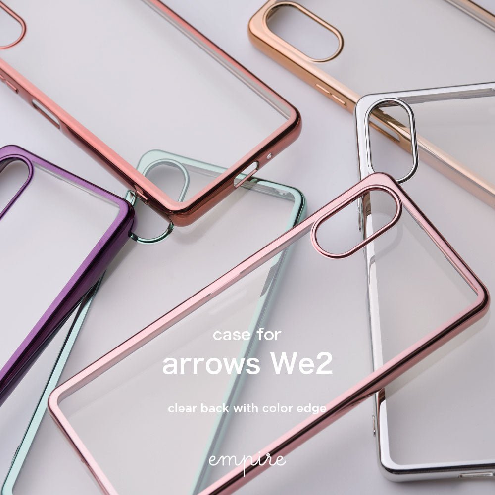 背面クリア 透明 arrows We2 ケース クリア 推し活 アローズ ケース TPU 耐衝撃 大人 かわいい おしゃれ カバー スマホケース empire - empire