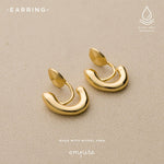 画像をギャラリービューアに読み込む, E036 痛くない イヤリング 大人 高見え 金属アレルギー ニッケルフリー 可愛い レディース ゴールド empire - empire
