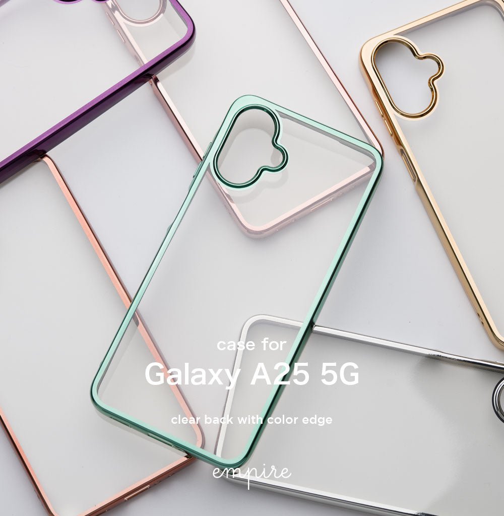 背面クリア 透明 Galaxy A25 5G ケース クリア 推し活 ギャラクシー ケース TPU 耐衝撃 大人 かわいい おしゃれ カバー スマホケース empire - empire