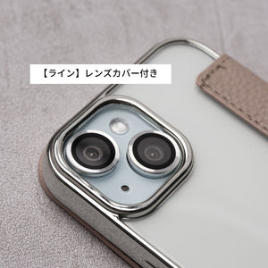 背面クリア 手帳型 推し活 クリアケース iPhone16 iPhone15 iPhone14 ケース シルバー 透明 クリア アイフォン アレンジ カスタム カバー シンプル 大人かわいい スマホケース レディース 女性 収納 カード 推しカラー ブランド