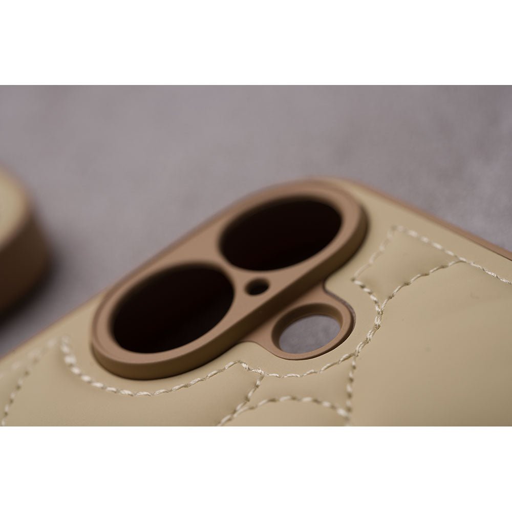 キルティング ハート iPhone16 ケース iPhone15 iPhone14 iPhone13 iPhone12 おしゃれ かわいい 韓国 レディース 人気 大人 カバー シンプル スマホケース ブランド - empire