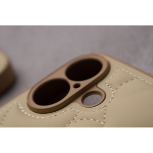 キルティング ハート iPhone16 ケース iPhone15 iPhone14 iPhone13 iPhone12 おしゃれ かわいい 韓国 レディース 人気 大人 カバー シンプル スマホケース ブランド - empire