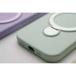 画像をギャラリービューアに読み込む, iPhone16 ケース MagSafe 360度回転 スタンド リング シリコン 大人 かわいい おしゃれ カバー スマホケース - empire
