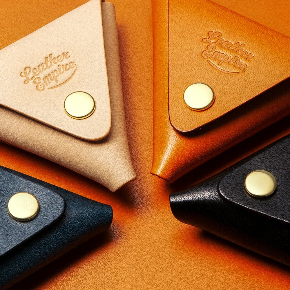 コインケース 小銭入れ 革 メンズ レディース 日本製 三角 本革 栃木レザー ブランド おしゃれ かわいい - empire