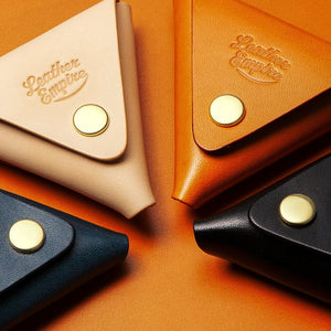 コインケース 小銭入れ 革 メンズ レディース 日本製 三角 本革 栃木レザー ブランド おしゃれ かわいい - empire