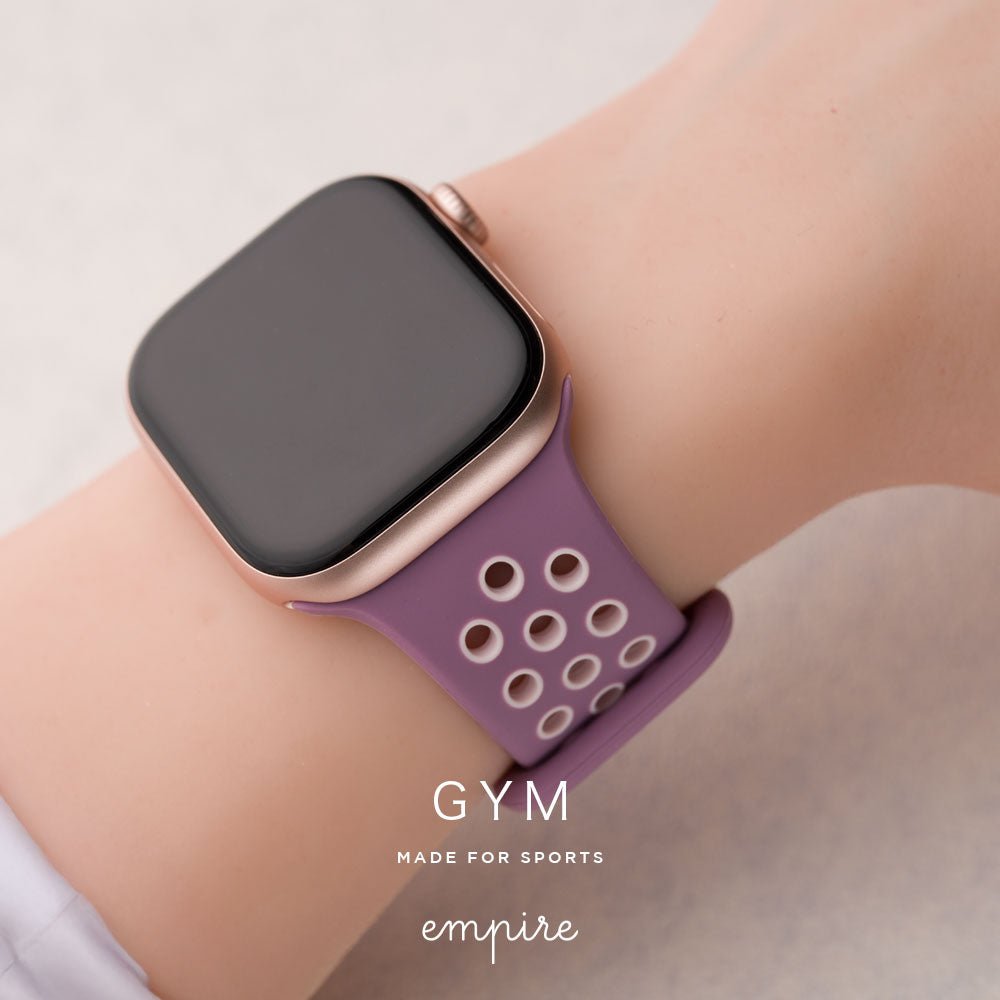 アップルウォッチ バンド シリコン 夏用 スポーツ se Apple Watch スポーツバンド ベルト 49mm 46mm 44mm 45mm 40mm 41mm 42mm 38mm 腕時計 レディース メンズ applewatch 防水 - empire