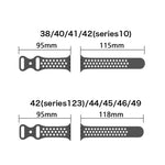 画像をギャラリービューアに読み込む, アップルウォッチ バンド シリコン 夏用 スポーツ se Apple Watch スポーツバンド ベルト 49mm 46mm 44mm 45mm 40mm 41mm 42mm 38mm 腕時計 レディース メンズ applewatch 防水 - empire
